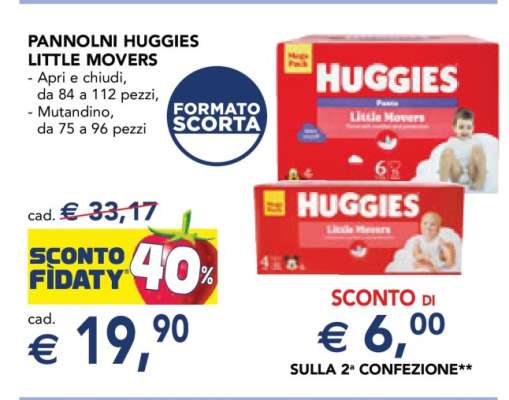 Pannolini Huggies Little Movers