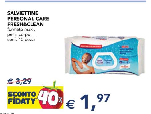 SALVIETTINE PERSONAL CARE FRESH&CLEAN