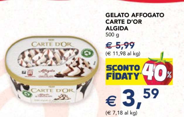 Gelato Affogato Carte d'Or Algida