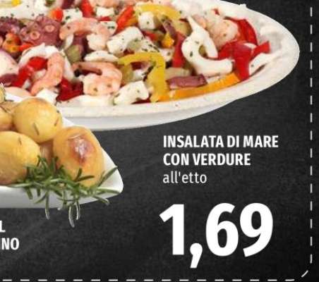 Insalata di mare con verdure