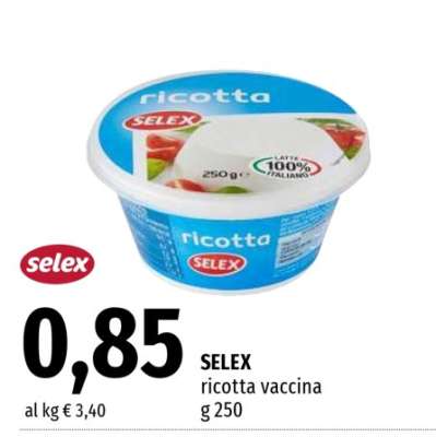 SELEX ricotta vaccina