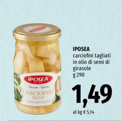 IPOSEA carciofini tagliati