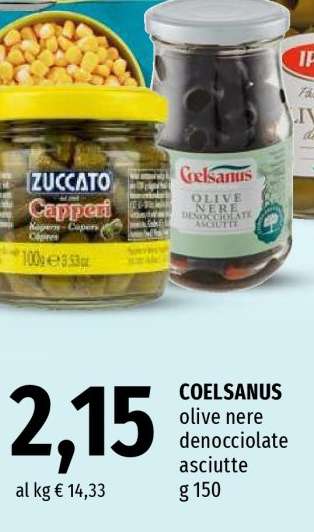 COELSANUS olive nere denocciolate asciutte