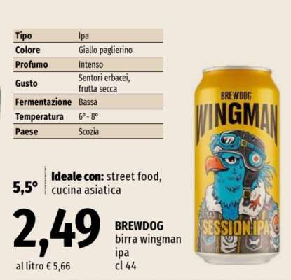 BREWDOG birra wingman ipa cl 44