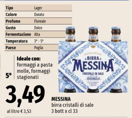 MESSINA Birra Cristalli di Sale