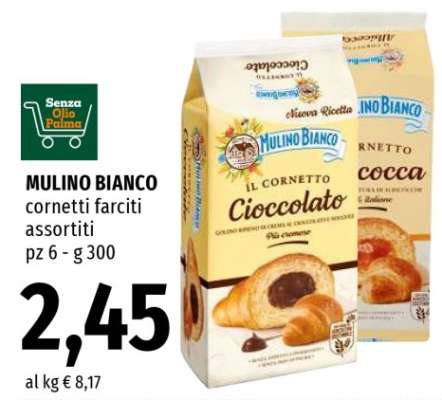 MULINO BIANCO cornetti farciti assortiti