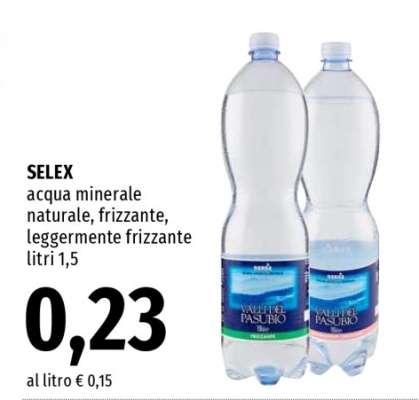 SELEX acqua minerale