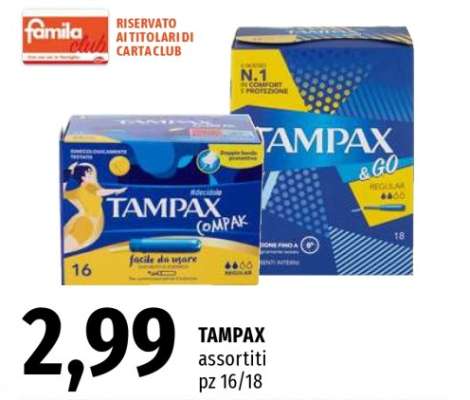 TAMPAX assortiti