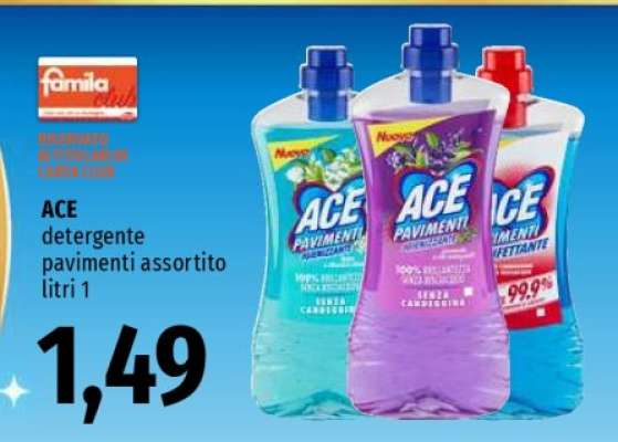 ACE detergente pavimenti assortito