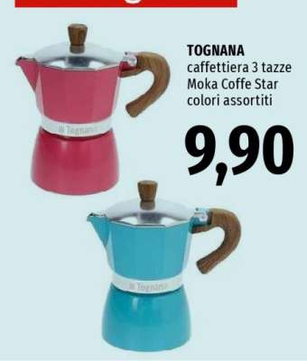 TOGNANA caffettiera 3 tazze