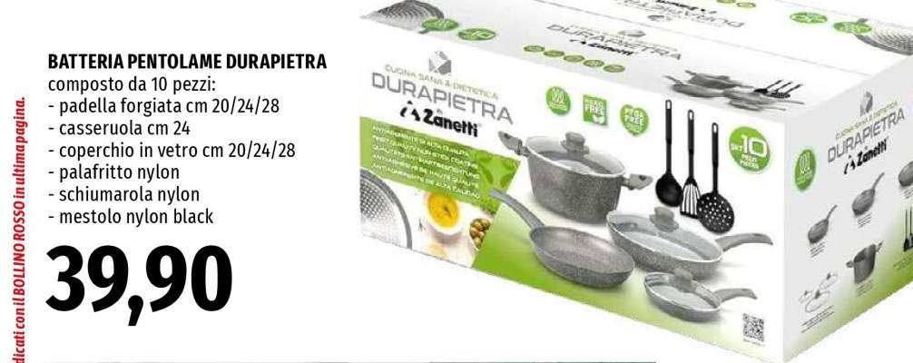 BATTERIA PENTOLAME DURAPIETRA