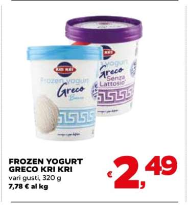 FROZEN YOGURT GRECO KRI KRI