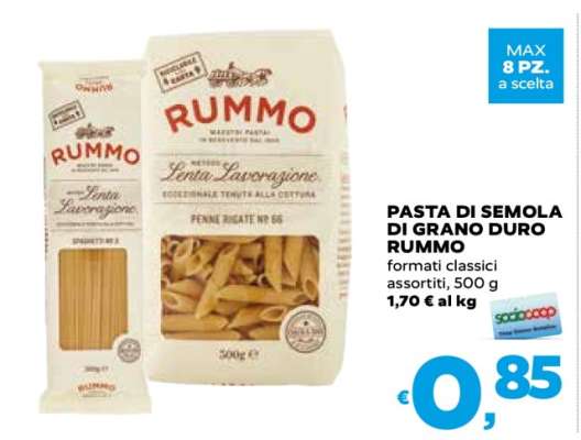 Pasta di Semola di Grano Duro Rummo