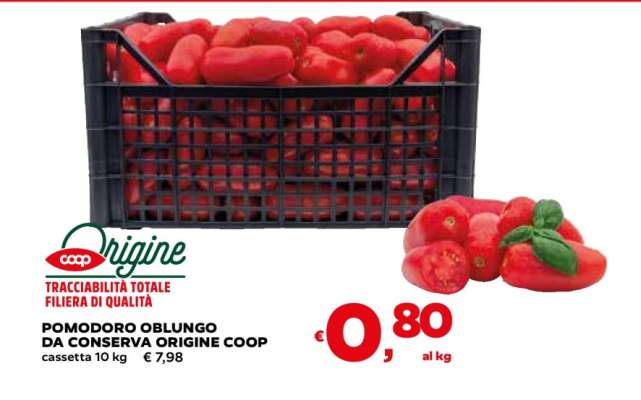 POMODORO OBLUNGO DA CONSERVA ORIGINE COOP