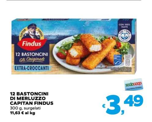 12 Bastoncini di Merluzzo Capitan Findus