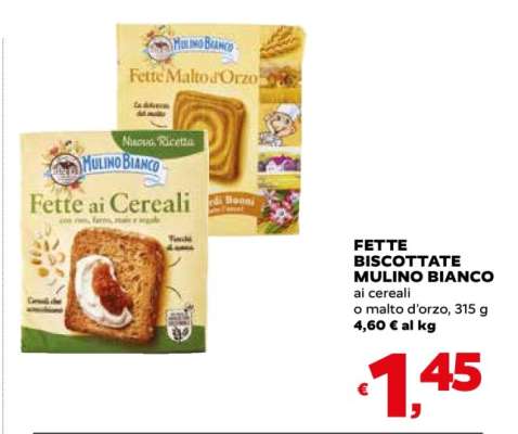 Fette Biscottate Mulino Bianco