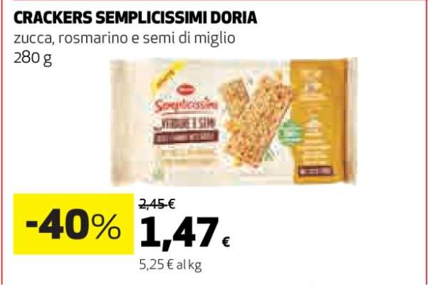 CRACKERS SEMPLICISSIMI DORIA