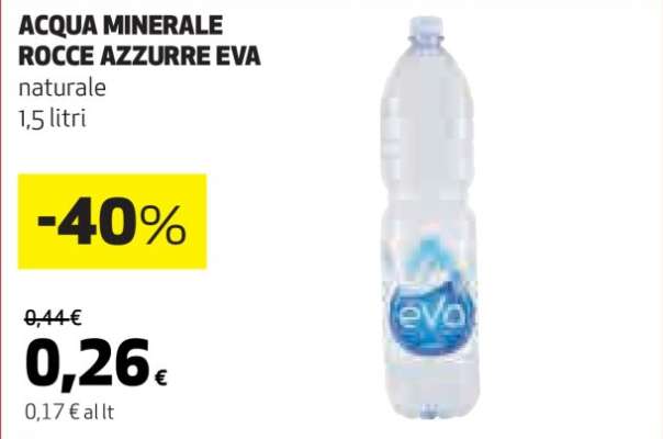 ACQUA MINERALE ROCCE AZZURRE EVA