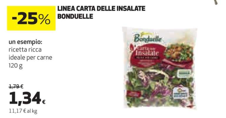 Linea Carta delle Insalate Bonduelle