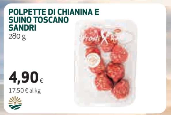 POLPETTE DI CHIANINA E SUINO TOSCANO SANDRI