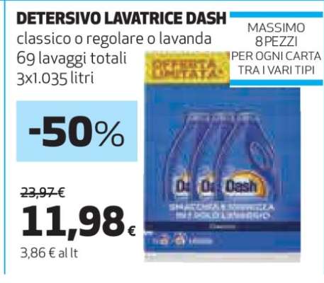 DETERSIVO LAVATRICE DASH