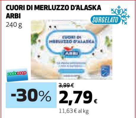CUORI DI MERLUZZO D’ALASKA ARBI