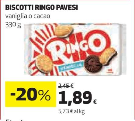 BISCOTTI RINGO PAVESI