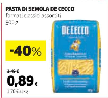 Pasta di Semola De Cecco