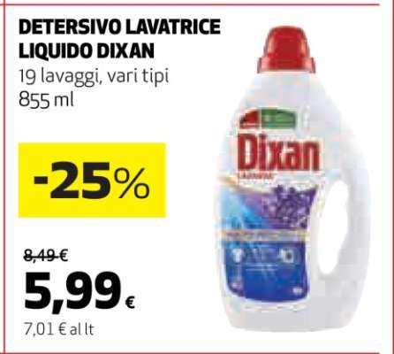 Detersivo Lavatrice Liquido Dixan
