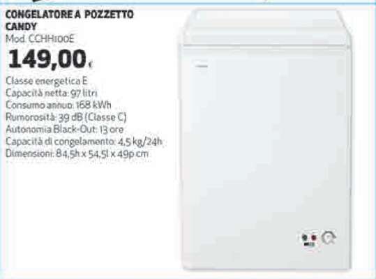 CONGELATORE A POZZETTO CANDY Mod. CCHH100E