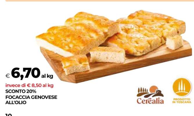 Focaccia Genovese all'Olio