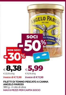 FILETTI DI TONNO PESCATO A CANNA ANGELO PARODI