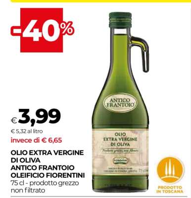 Olio Extra Vergine di Oliva Antico Frantoio Oleificio Fiorentini