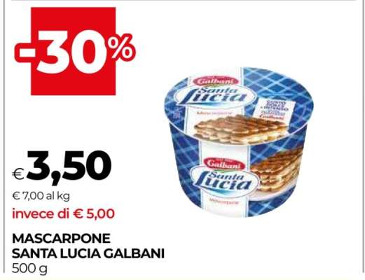 Mascarpone Santa Lucia Galbani