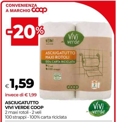 ASCIUGATUTTO VIVI VERDE COOP