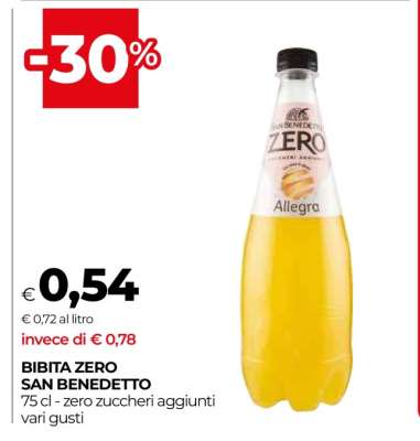 BIBITA ZERO SAN BENEDETTO
