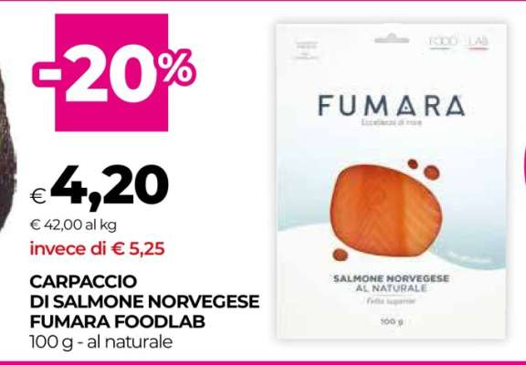 CARPACCIO DI SALMONE NORVEGESE FUMARA FOODLAB