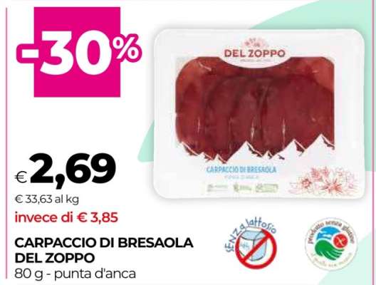 CARPACCIO DI BRESAOLA DEL ZOPPO