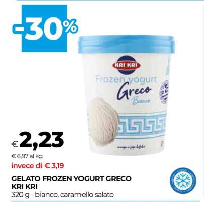 GELATO FROZEN YOGURT GRECO KRI KRI