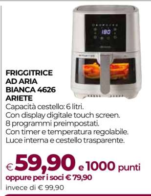 FRIGGITRICE AD ARIA BIANCA 4626 ARIETE
