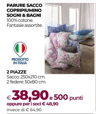PARURE SACCO COPRIPIUMINO SOGNI & BAGNI