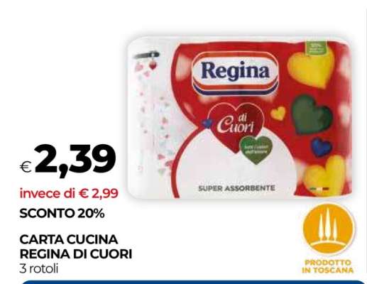 Carta Cucina REGINA di Cuori