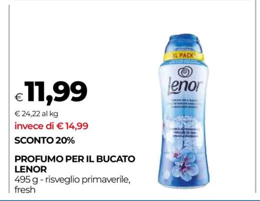 PROFUMO PER IL BUCATO LENOR