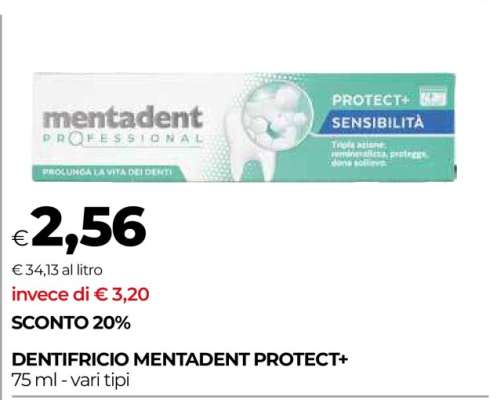 DENTIFRICIO MENTADENT PROTECT+
