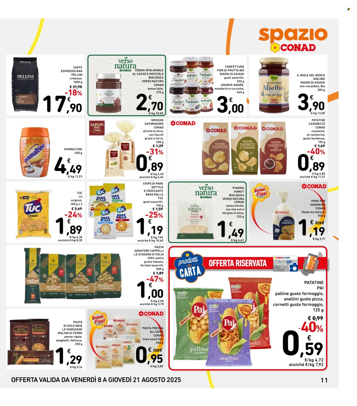 Volantino Spazio Conad - 8/8/2025 - 21/8/2025. Pagina 11