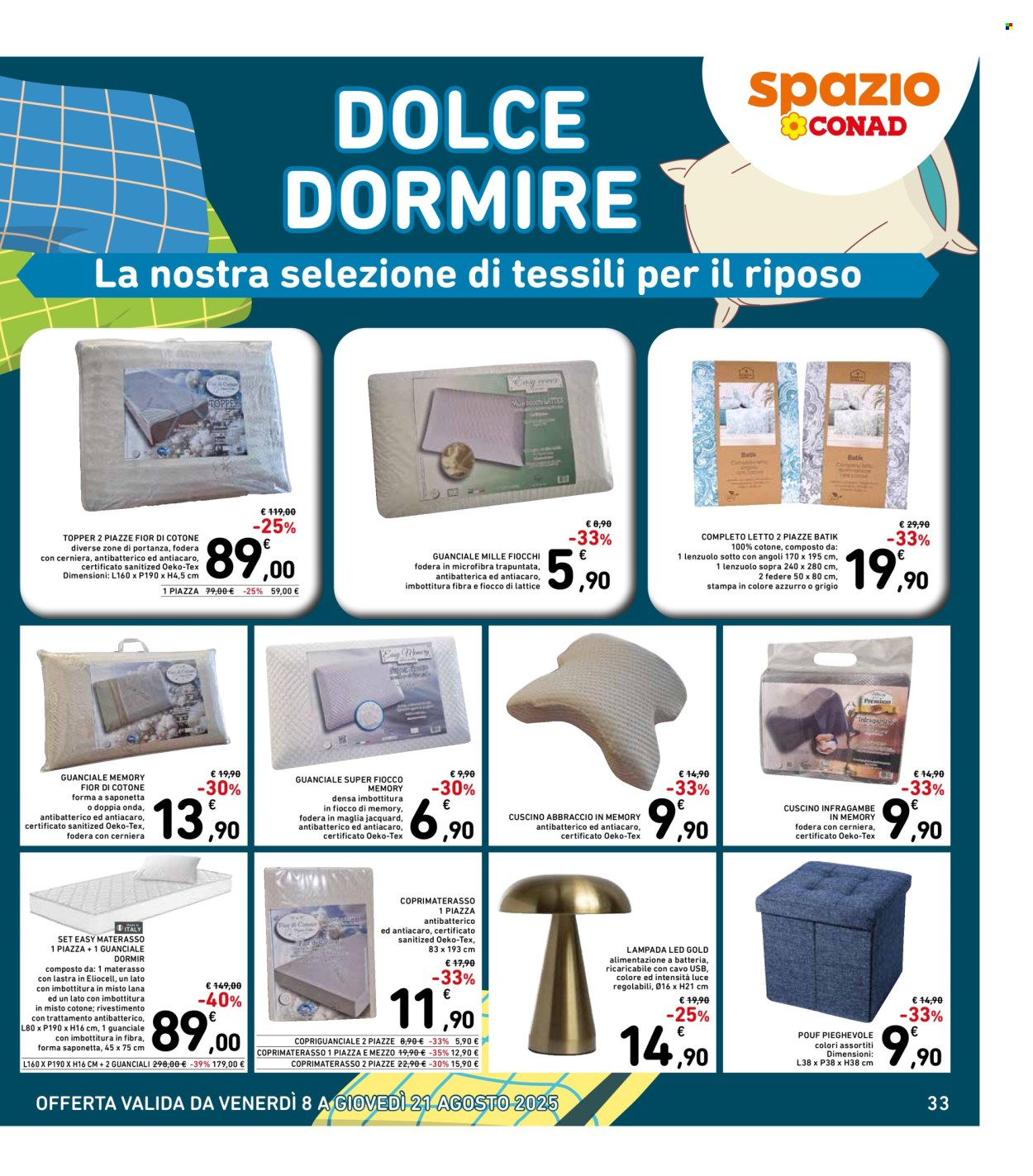 Volantino Spazio Conad - 8/8/2025 - 21/8/2025. Pagina 33