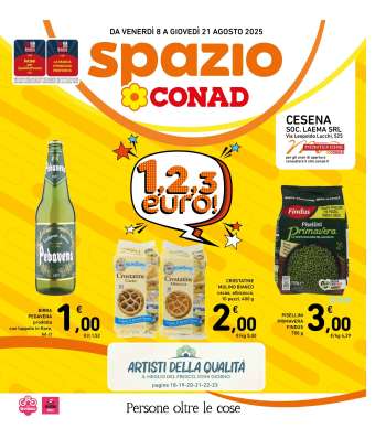 Volantino Spazio Conad - 8/8/2025 - 21/8/2025.