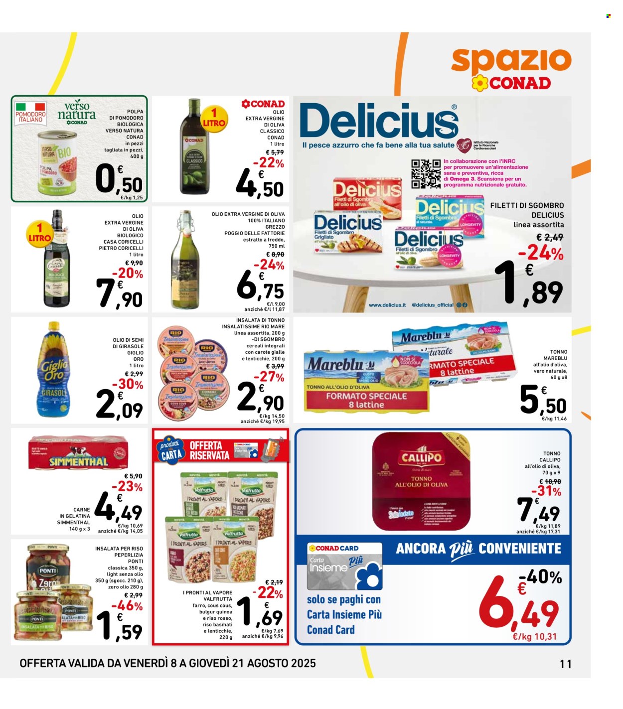 Volantino Spazio Conad - 8/8/2025 - 21/8/2025. Pagina 11