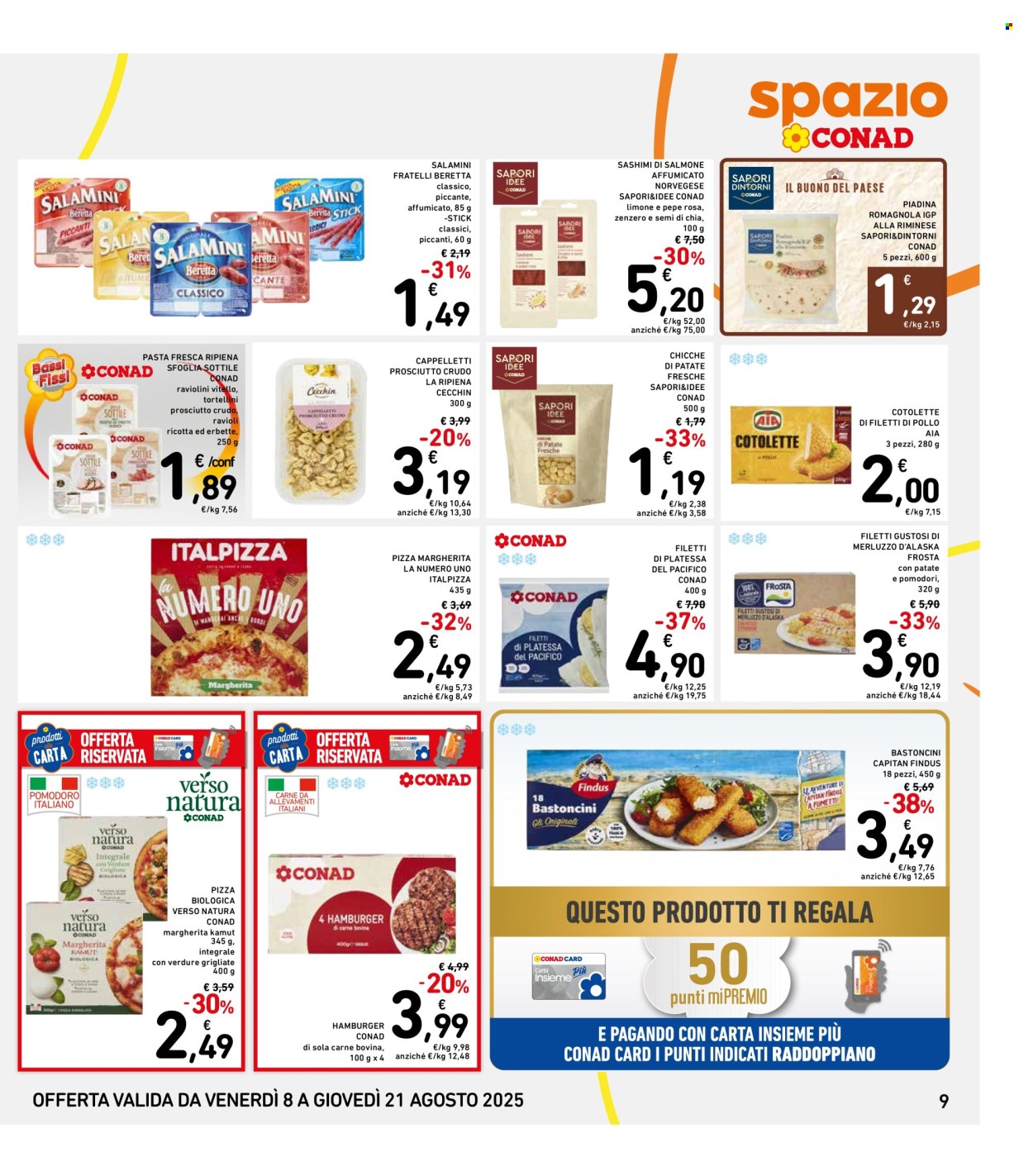 Volantino Spazio Conad - 8/8/2025 - 21/8/2025. Pagina 9