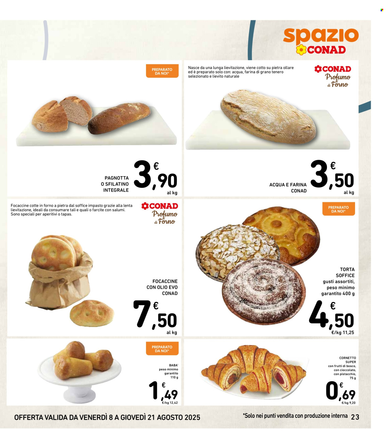 Volantino Spazio Conad - 8/8/2025 - 21/8/2025. Pagina 23